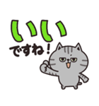 サバトラのカラフル敬語（個別スタンプ：28）