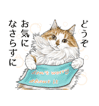 敬語編 猫にまみれたがりのスタンプ（個別スタンプ：16）