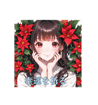 花と少女と色んな花言葉（個別スタンプ：15）