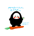 トマトになりたいペンギンと愉快な野菜たち（個別スタンプ：11）