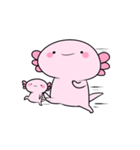 動く！なんだかゆるいウーパールーパー（個別スタンプ：7）