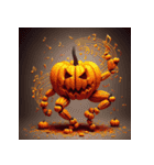夜空のハロウィンおばけ（個別スタンプ：4）