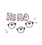 英語のシマエナガ＜English＞（個別スタンプ：2）