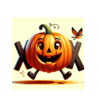 ハロウィンの顔スタンプ（個別スタンプ：6）