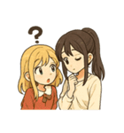 かわいい 日本とアメリカ仲良しスタンプ（個別スタンプ：6）
