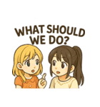 かわいい 日本とアメリカ仲良しスタンプ（個別スタンプ：14）