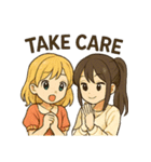 かわいい 日本とアメリカ仲良しスタンプ（個別スタンプ：18）