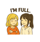 かわいい 日本とアメリカ仲良しスタンプ（個別スタンプ：25）