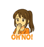 かわいい 日本とアメリカ仲良しスタンプ（個別スタンプ：39）