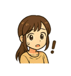 かわいい 日本とアメリカ仲良しスタンプ（個別スタンプ：40）