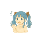 青髪ツインちゃんの日常（個別スタンプ：10）
