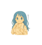 青髪ツインちゃんの日常（個別スタンプ：13）