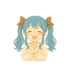 青髪ツインちゃんの日常（個別スタンプ：17）
