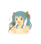 青髪ツインちゃんの日常（個別スタンプ：30）