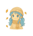 青髪ツインちゃんの日常（個別スタンプ：33）