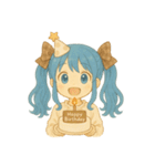 青髪ツインちゃんの日常（個別スタンプ：39）