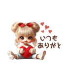 お団子ヘアギャルちゃんの一言♡（個別スタンプ：3）