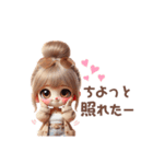 お団子ヘアギャルちゃんの一言♡（個別スタンプ：6）