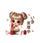 お団子ヘアギャルちゃんの一言♡（個別スタンプ：10）