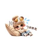 お団子ヘアギャルちゃんの一言♡（個別スタンプ：24）