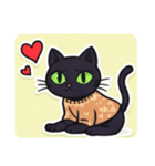 黒猫のぶー2505（個別スタンプ：14）