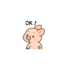 振り向き豚（個別スタンプ：3）