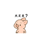 振り向き豚（個別スタンプ：4）