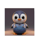 ペンギン家族のいろいろ日常スタンプ（個別スタンプ：8）