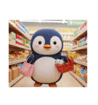 ペンギン家族のいろいろ日常スタンプ（個別スタンプ：25）