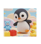 ペンギン家族のいろいろ日常スタンプ（個別スタンプ：29）