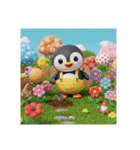 ペンギン家族のいろいろ日常スタンプ（個別スタンプ：37）