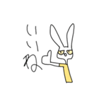 実用性皆無うさぎねこ（個別スタンプ：3）