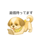 シーズー日常スタンプ（色鉛筆風）（個別スタンプ：14）