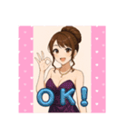For hostess of cabaret club キャバ嬢用1（個別スタンプ：22）
