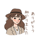 オシャレ女子の毎日スタンプ（個別スタンプ：4）