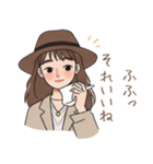 オシャレ女子の毎日スタンプ（個別スタンプ：5）