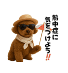夏に使える♡かわいいトイプードル（個別スタンプ：18）