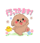 かわいいトイプードル❤️デカ文字（個別スタンプ：12）