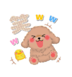 かわいいトイプードル❤️デカ文字（個別スタンプ：26）