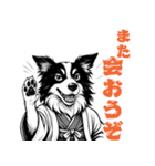 武士ボーダーコリーが参る！（個別スタンプ：37）