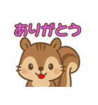 え？かわいくてちょっと面白いリススタンプ（個別スタンプ：3）