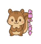 え？かわいくてちょっと面白いリススタンプ（個別スタンプ：6）