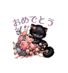 ふわもこロマンティックキャッツ 2（個別スタンプ：16）
