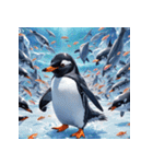 ペンギンの気ままな一日(セリフ無し)（個別スタンプ：12）