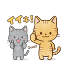 仲良しでキュートな猫のスタンプ 第1弾（個別スタンプ：11）