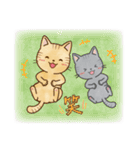 仲良しでキュートな猫のスタンプ 第1弾（個別スタンプ：19）