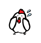 にわとり日和【日常/挨拶/返事/お礼】（個別スタンプ：5）