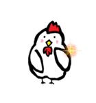 にわとり日和【日常/挨拶/返事/お礼】（個別スタンプ：11）