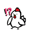 にわとり日和【日常/挨拶/返事/お礼】（個別スタンプ：16）
