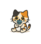 バブ猫のふにゃふにゃスタンプ（個別スタンプ：4）